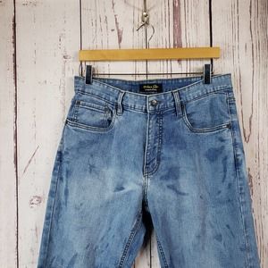 Urban Star Denim Jeans Mens Size 32x29 Light Wash Distressed Cotton Blue